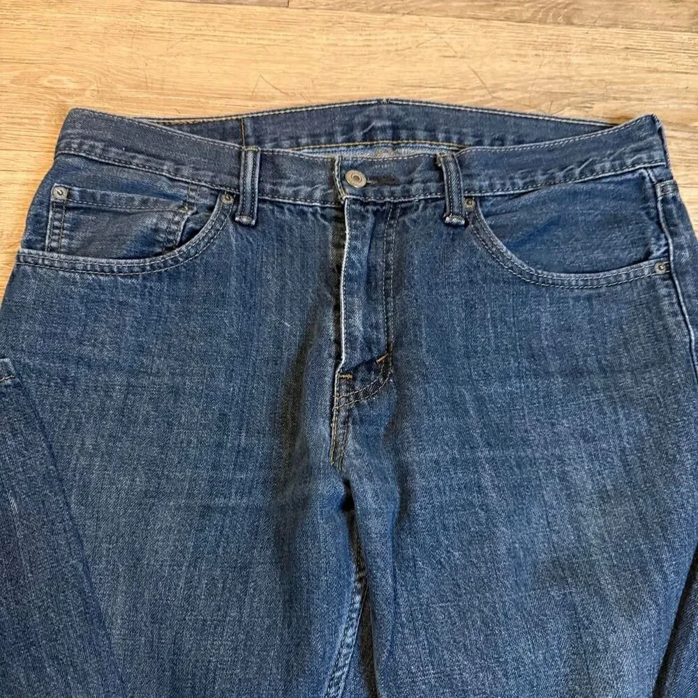 Levi-s Men's Blue and Navy Jeans